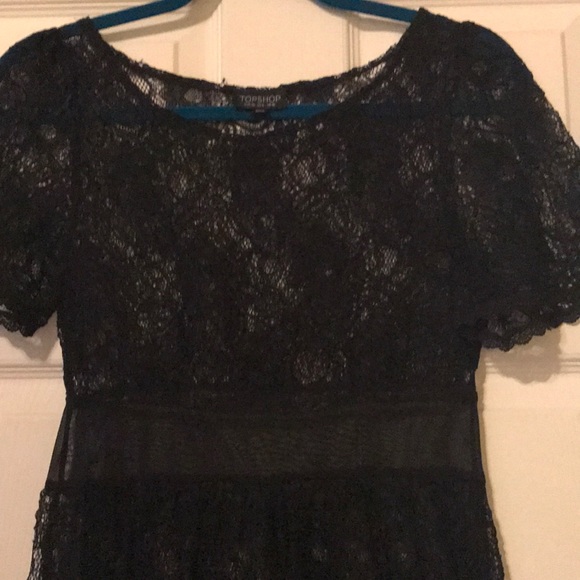 Topshop Lace Black Dress - Picture 2 of 4
